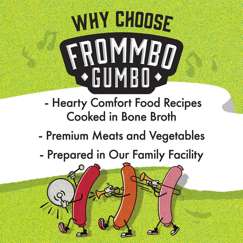 Fromm Frommbo Gumbo Wet Dog Food - Hearty Beef Sausage Stew - 12.5oz Can